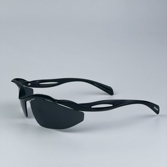 Prada PRA25S 1AB5S0 BRAND NEW Sunglasses Black Dark Grey Cat Eye Unisex - Picture 7 of 13